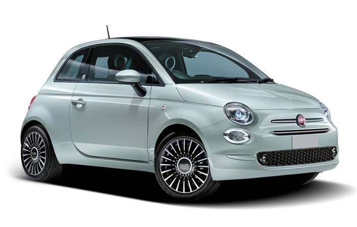 Voiture économique 3 portes - Modèle Fiat 500 hybride